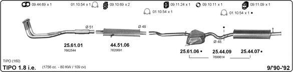 IMASAF 524000305 - Sistem de esapament - allinparts.ro