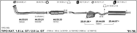 IMASAF 524000306 - Sistem de esapament allinparts.ro