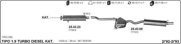 IMASAF 524000313 - Sistem de esapament - allinparts.ro