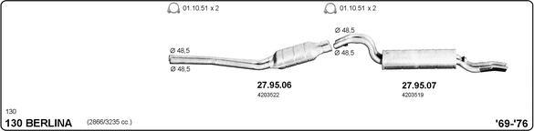 IMASAF 524000382 - Sistem de esapament - allinparts.ro