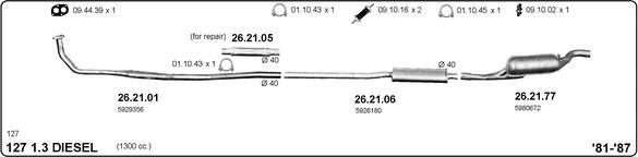 IMASAF 524000378 - Sistem de esapament - allinparts.ro
