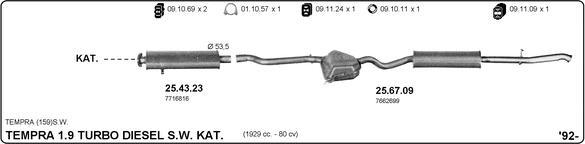 IMASAF 524000295 - Sistem de esapament - allinparts.ro
