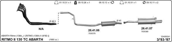 IMASAF 524000241 - Sistem de esapament - allinparts.ro