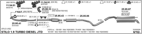 IMASAF 524000268 - Sistem de esapament allinparts.ro