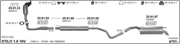 IMASAF 524000263 - Sistem de esapament - allinparts.ro