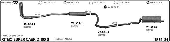 IMASAF 524000238 - Sistem de esapament - allinparts.ro
