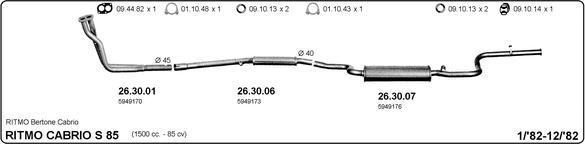 IMASAF 524000228 - Sistem de esapament - allinparts.ro