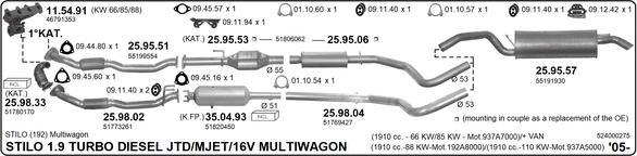 IMASAF 524000275 - Sistem de esapament allinparts.ro