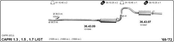 IMASAF 525000001 - Sistem de esapament allinparts.ro