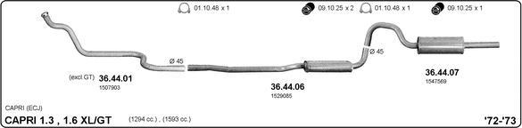 IMASAF 525000002 - Sistem de esapament - allinparts.ro