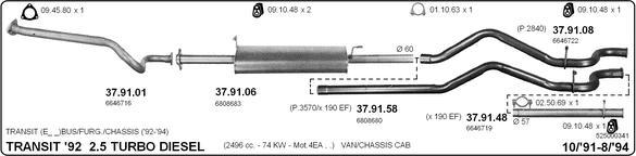 IMASAF 525000341 - Sistem de esapament allinparts.ro