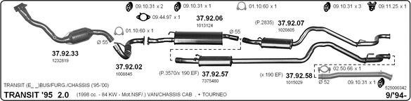 IMASAF 525000342 - Sistem de esapament allinparts.ro