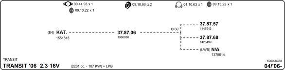 IMASAF 525000388 - Sistem de esapament - allinparts.ro