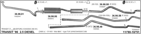 IMASAF 525000337 - Sistem de esapament - allinparts.ro