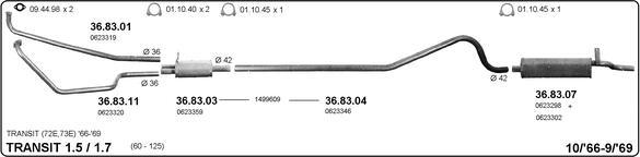 IMASAF 525000328 - Sistem de esapament allinparts.ro