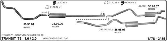 IMASAF 525000327 - Sistem de esapament allinparts.ro