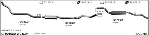 IMASAF 525000225 - Sistem de esapament allinparts.ro
