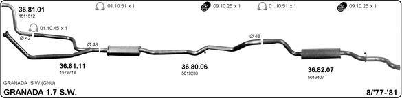 IMASAF 525000222 - Sistem de esapament allinparts.ro