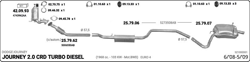 IMASAF 521000001 - Sistem de esapament - allinparts.ro