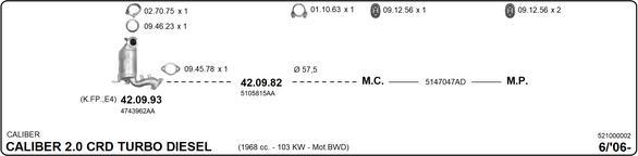 IMASAF 521000002 - Sistem de esapament - allinparts.ro