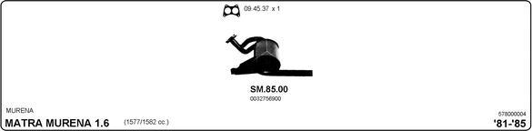 IMASAF 578000004 - Sistem de esapament allinparts.ro