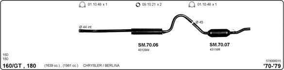 IMASAF 578000015 - Sistem de esapament allinparts.ro