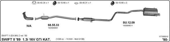 IMASAF 577000010 - Sistem de esapament - allinparts.ro