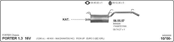 IMASAF 645000008 - Sistem de esapament allinparts.ro