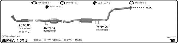 IMASAF 648000003 - Sistem de esapament allinparts.ro