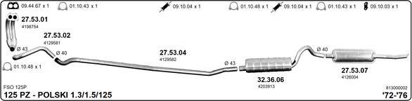 IMASAF 813000002 - Sistem de esapament allinparts.ro