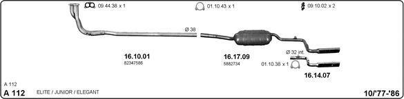 IMASAF 834000003 - Sistem de esapament allinparts.ro