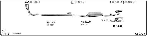 IMASAF 834000002 - Sistem de esapament allinparts.ro