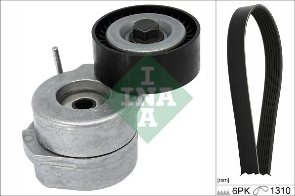 INA 529 0455 10 - Set curea transmisie cu caneluri allinparts.ro