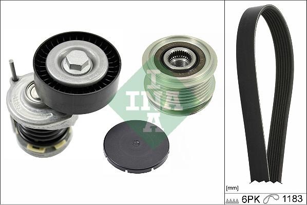 INA 529 0466 20 - Set curea transmisie cu caneluri allinparts.ro