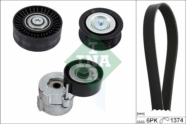 INA 529 0417 10 - Set curea transmisie cu caneluri allinparts.ro