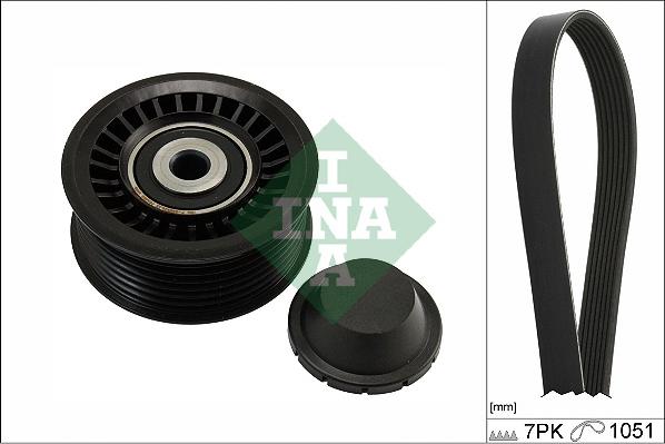 INA 529 0486 10 - Set curea transmisie cu caneluri allinparts.ro