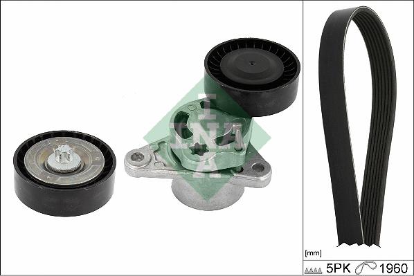 INA 529 0487 10 - Set curea transmisie cu caneluri allinparts.ro