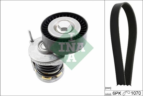 INA 529 0475 10 - Set curea transmisie cu caneluri allinparts.ro