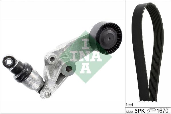 INA 529 0474 10 - Set curea transmisie cu caneluri allinparts.ro