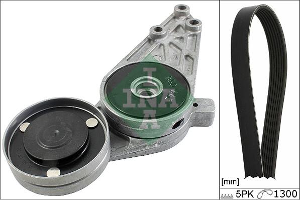 INA 529 0096 10 - Set curea transmisie cu caneluri allinparts.ro