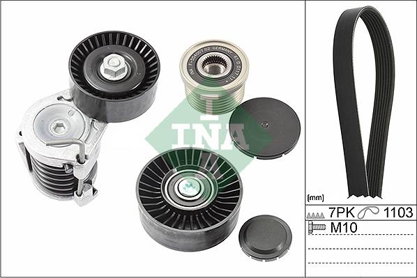 INA 529 0049 20 - Set curea transmisie cu caneluri allinparts.ro