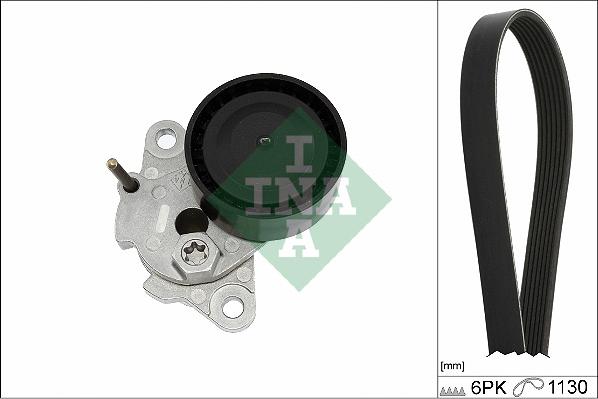 INA 529 0476 10 - Set curea transmisie cu caneluri allinparts.ro