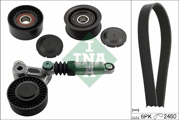 INA 529 0075 10 - Set curea transmisie cu caneluri allinparts.ro