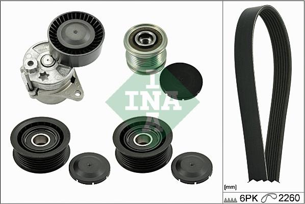 INA 529 0115 21 - Set curea transmisie cu caneluri allinparts.ro