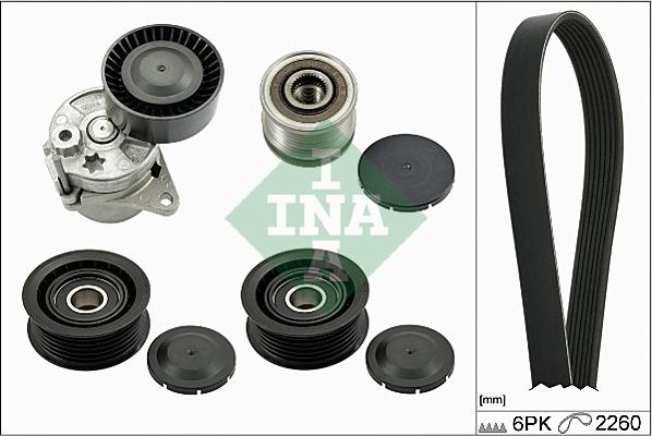 INA 529 0115 22 - Set curea transmisie cu caneluri allinparts.ro