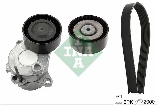 INA 529 0343 10 - Set curea transmisie cu caneluri allinparts.ro