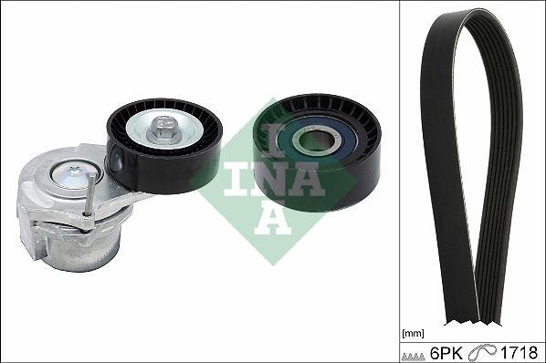 INA 529 0312 10 - Set curea transmisie cu caneluri allinparts.ro