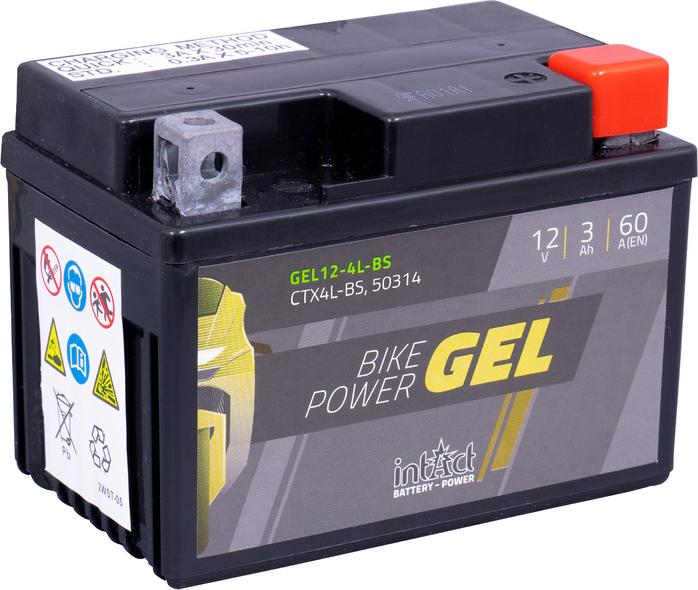 INTACT GEL12-4L-BS - Baterie de pornire allinparts.ro
