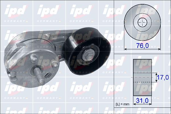 IPD 15-3948 - Intinzator curea, curea distributie - allinparts.ro