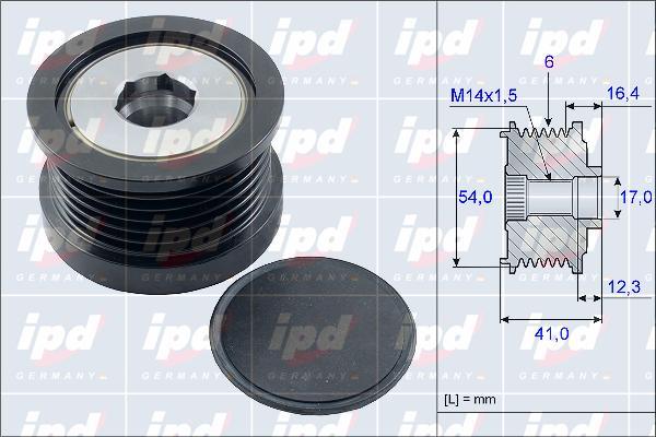 IPD 15-3914 - Fulie, alternator allinparts.ro
